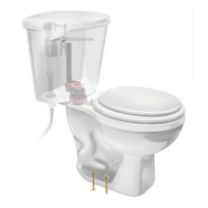 Juego de pernos y tornillos de 2 1/4 para taza y piso 7114 - Imagen 1