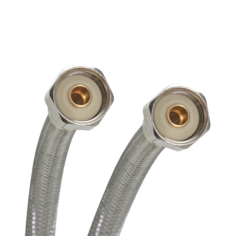 Conector / manguera de acero inoxidable para lavabo de 16″ B4F16 - Imagen 1